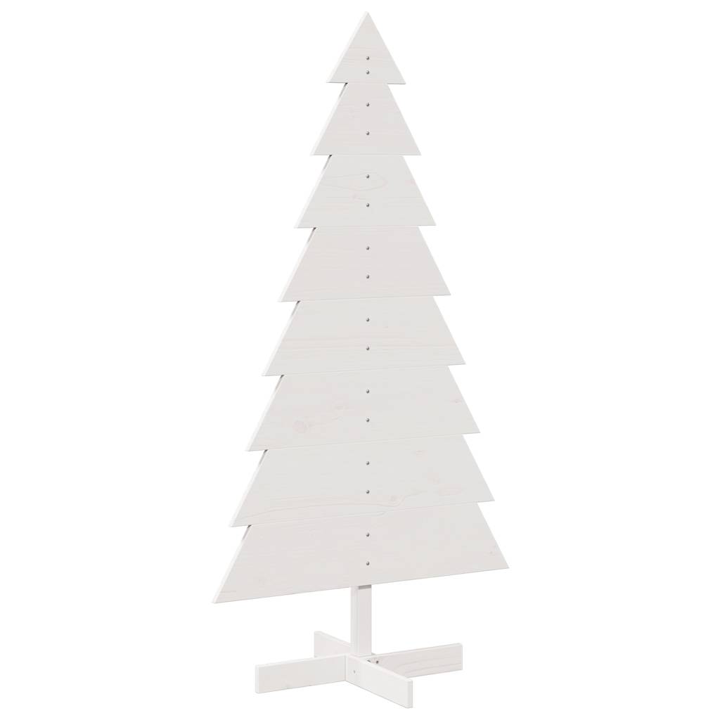árvore de natal - pinheiro de natal decorativa 150cm madeira de pinho maciça branco