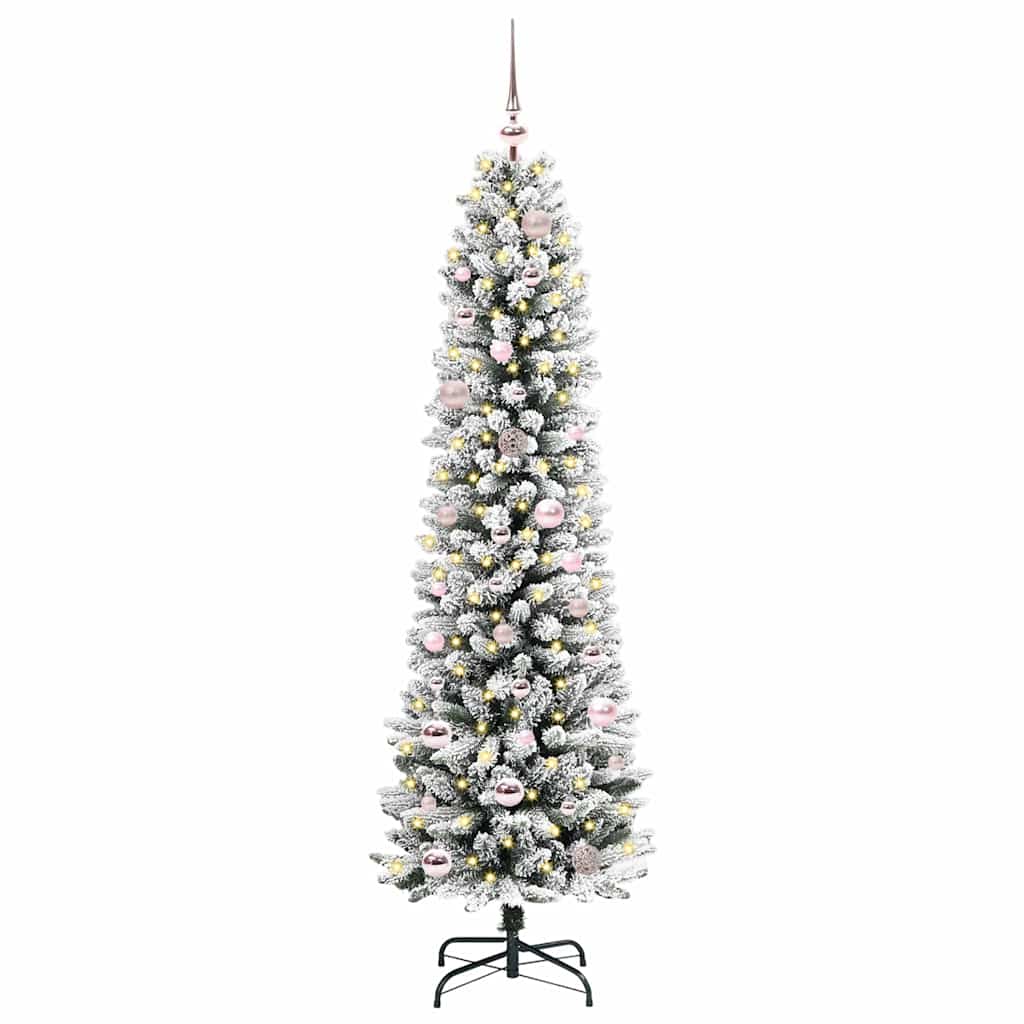 árvore de natal - pinheiro de natal artificial com 150 leds verde e branco 150 cm