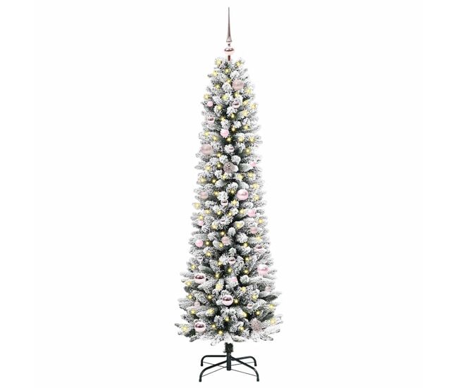 árvore de natal - pinheiro de natal artificial com 150 leds verde e branco 150 cm