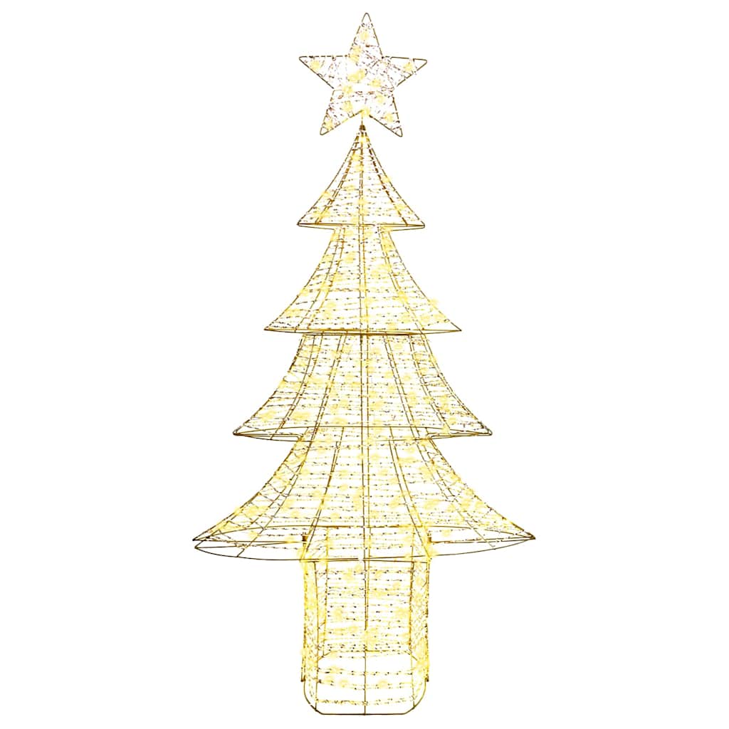 árvore de natal - pinheiro de natal com 240 leds branco quente 180 cm pet