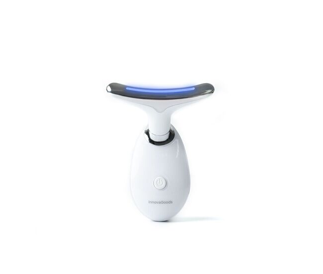 Massageador facial électrique reafirmante para rosto e pescoço com led, ems e calor selora innovagoods