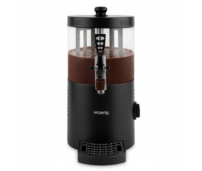 Dispensador de chocolate caliente, 3 l, 1200 w, negro