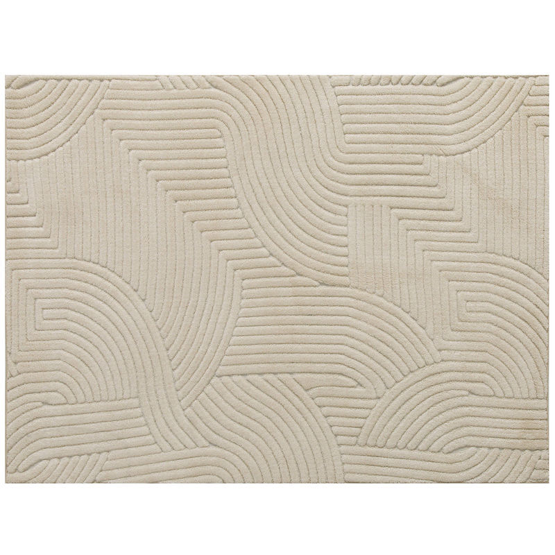 Homcom tapete sala de estar 160x230 cm tapete pelo curto estilo moderno base antiderrapante tecida à máquina tapete para sala de estar quarto sala de