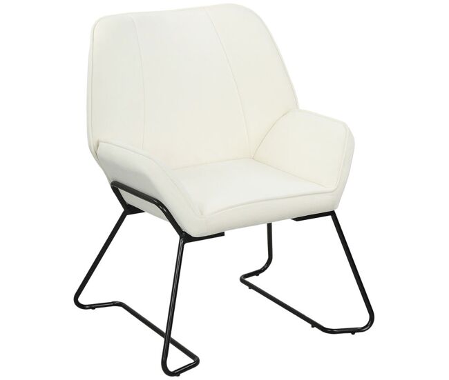 Homcom poltrona sala de estar moderna poltrona de leitura com assento largo e acolchoado estofada em veludo pés de metal poltrona para dormitório