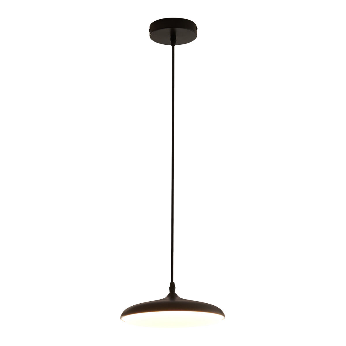 Candeeiro suspenso oupilu com leds integrados em metal 120x25x25 cm preto/branco [lux.pro]