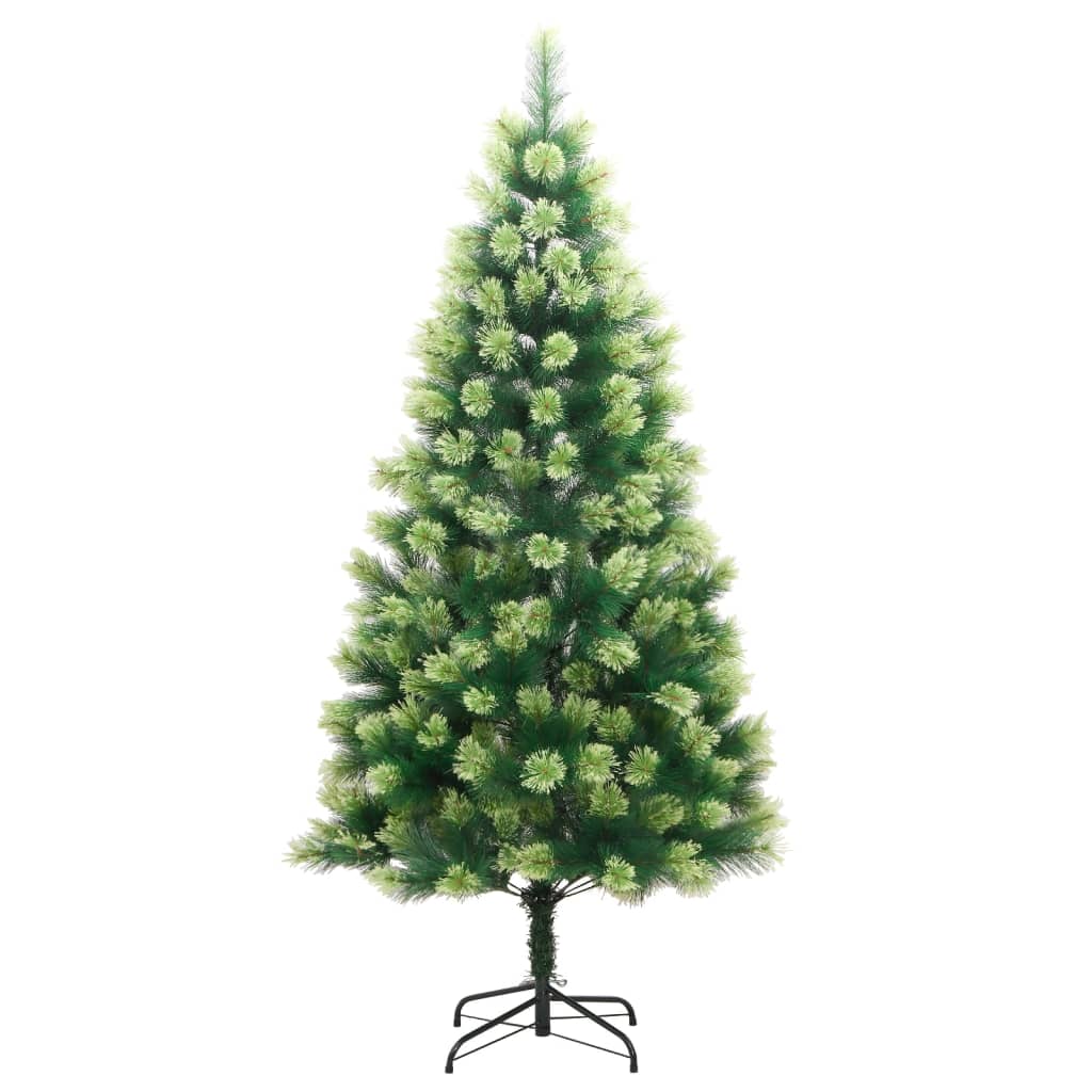 árvore de natal - pinheiro de natal artificial articulada com suporte 180 cm