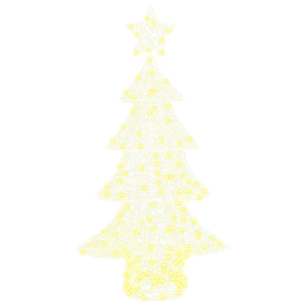 árvore de natal - pinheiro de natal com 160 leds branco quente 150 cm acrílo