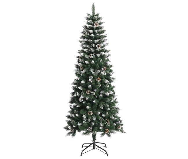 árvore de natal - pinheiro de natal artificial com suporte 180 cm pvc verde