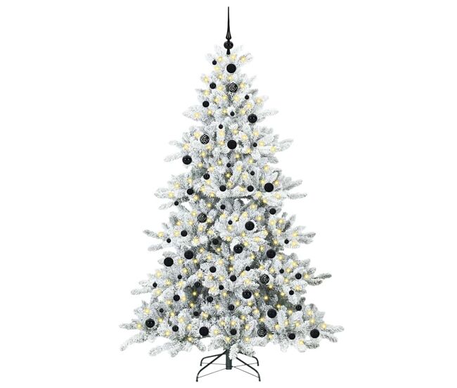 árvore de natal - pinheiro de natal articulada artificial com 300 leds 210 cm pvc