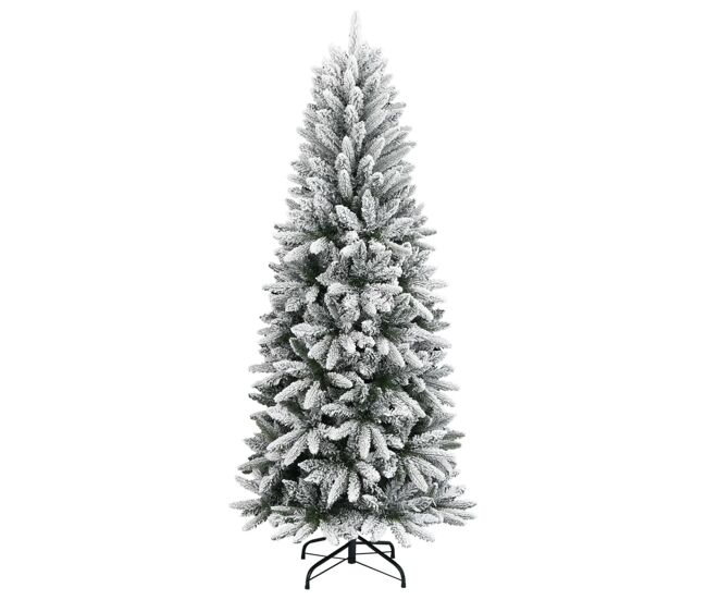 árvore de natal - pinheiro de natal artificial com neve pvc & pe 240 cm