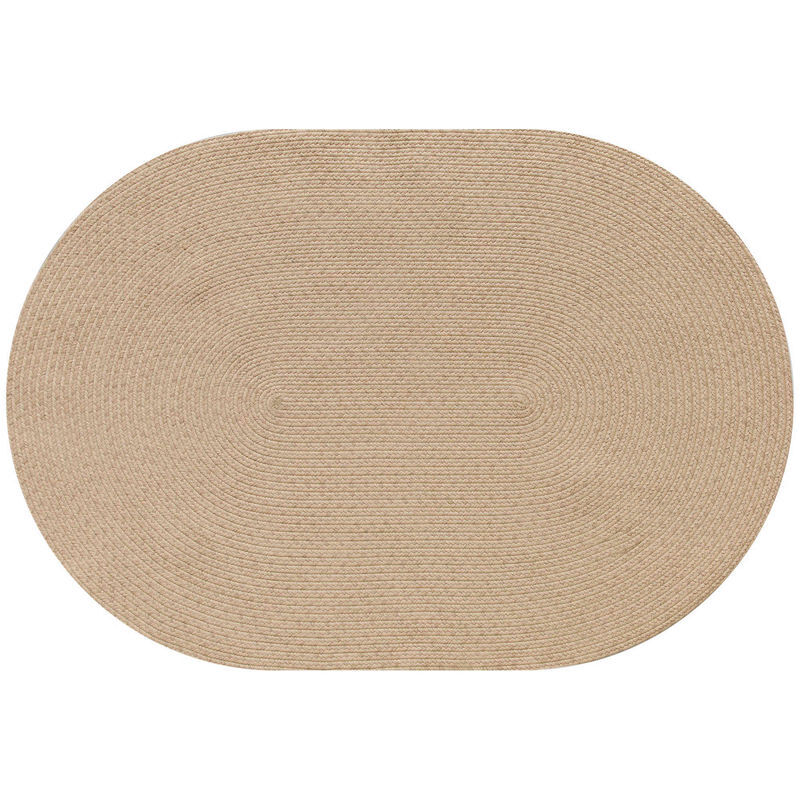 Homcom tapete oval para sala de estar 170x120 cm tapete lavável à máquina tecido à mão estilo rústico tapete para sala de estar quarto sala de jantar