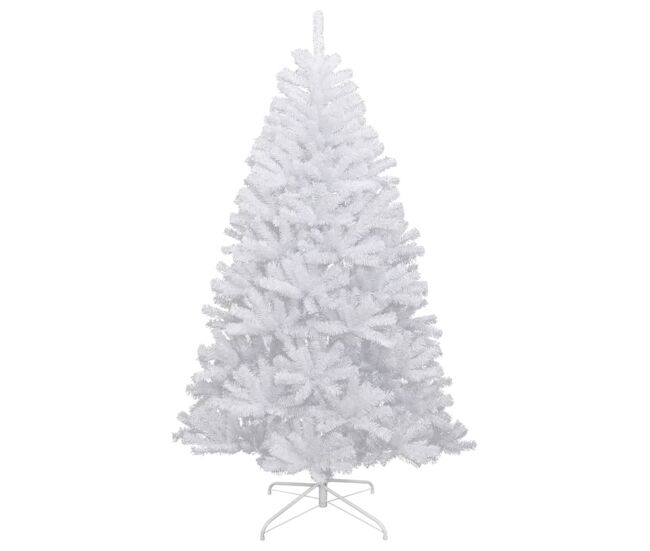 árvore de natal - pinheiro de natal artificial articulada c/ flocos de neve 120 cm