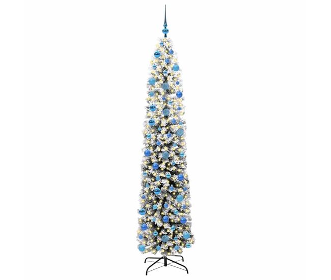 árvore de natal - pinheiro de natal artificial verde 240 cm pvc e aço e plástico