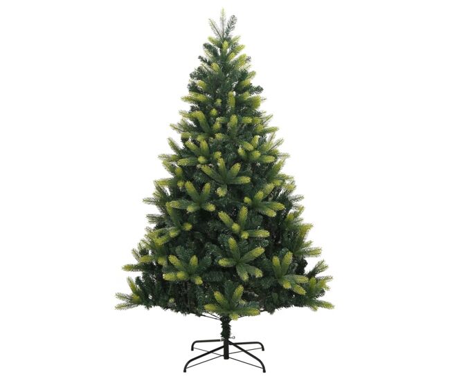 árvore de natal - pinheiro de natal artificial articulada com suporte 150 cm