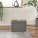 Comedouro Elevado para Cães MDF e Aço Inoxidável PawHut Comedouro Elevado para Cães MDF e Aço Inoxidável PawHut Cinza