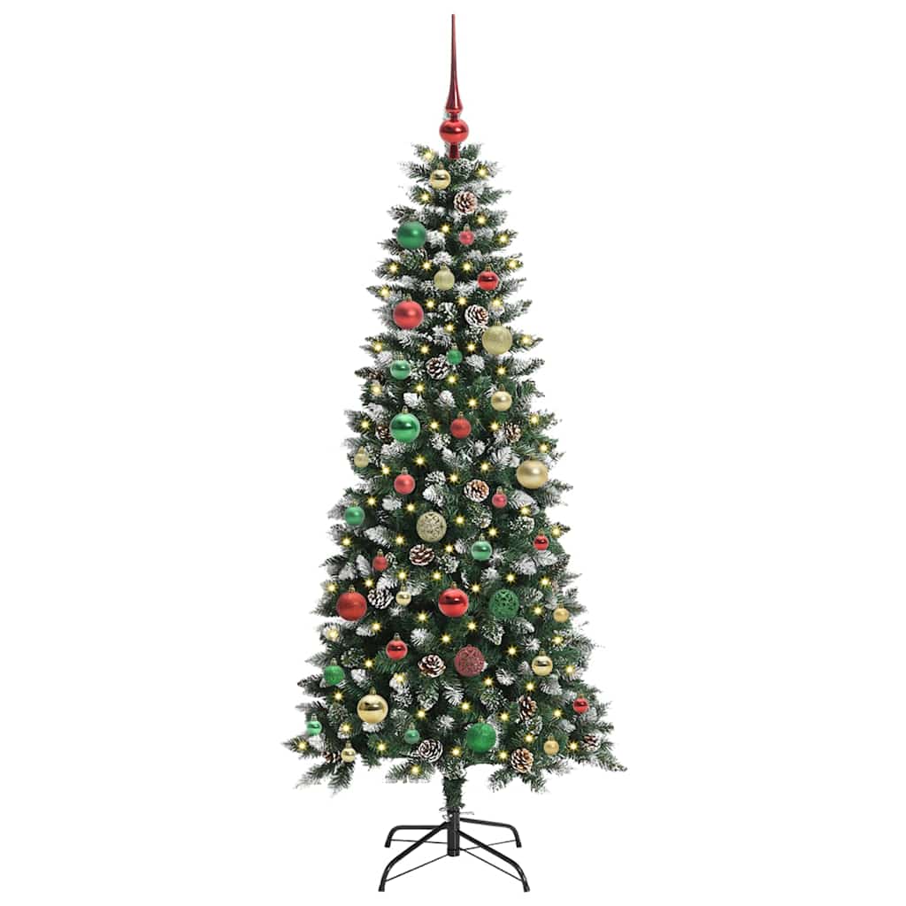 árvore de natal - pinheiro de natal artificial com 150 leds verde 66 x 66 x 150 cm
