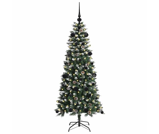 árvore de natal - pinheiro de natal artificial com 150 leds verde 66 x 66 x 150 cm