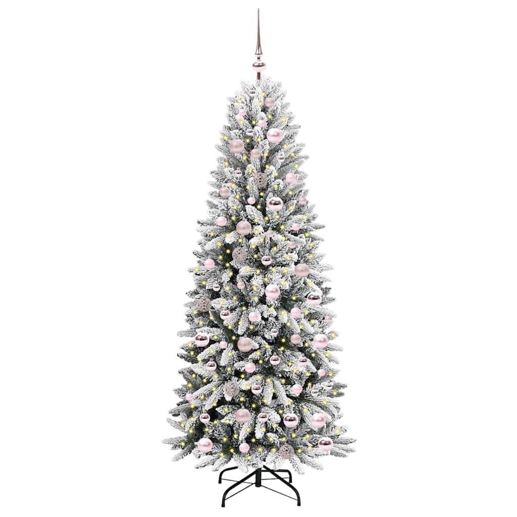 árvore de natal - pinheiro de natal artificial com 300 leds branco 73 x 73 x 180 cm