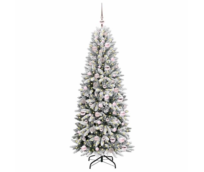árvore de natal - pinheiro de natal artificial com 300 leds branco 73 x 73 x 180 cm