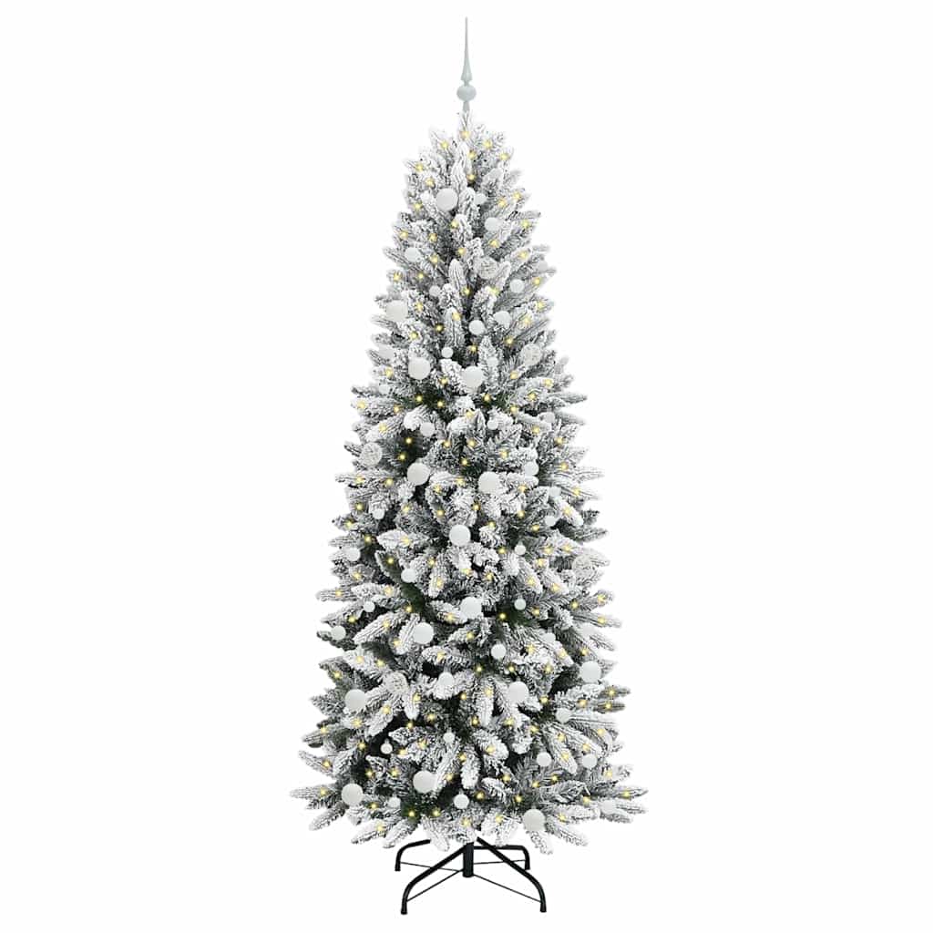 árvore de natal - pinheiro de natal artificial com 300 leds branco 78 x 78 x 210 cm