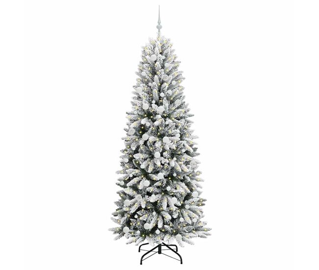 árvore de natal - pinheiro de natal artificial com 300 leds branco 78 x 78 x 210 cm