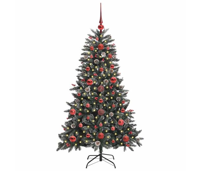 árvore de natal - pinheiro de natal artificial com 150 leds verde 68 x 68 x 120 cm