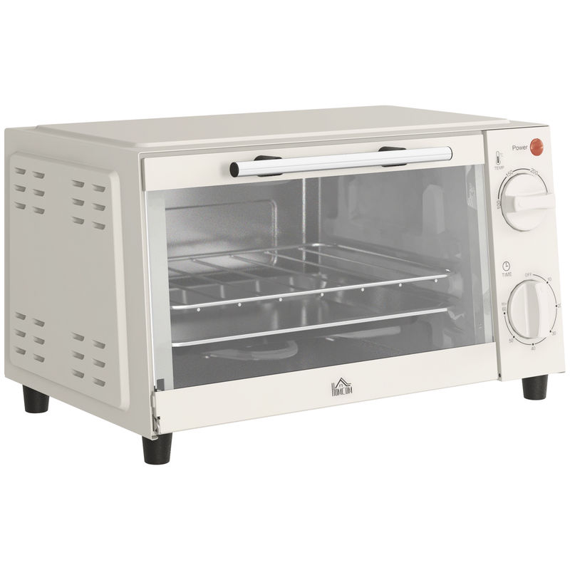 Mini Forno Elétrico Metal, Aço Inoxidável e Vidro Temperado