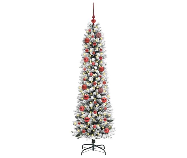 árvore de natal - pinheiro de natal artificial com 150 leds verde e branco 150 cm