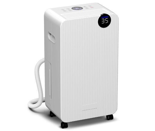 Homcom desumidificador 12l/dia depósito 2,1l silencioso desumidificador elétrico com 4 modos ecrã led temporizador desligamento automático bloqueio