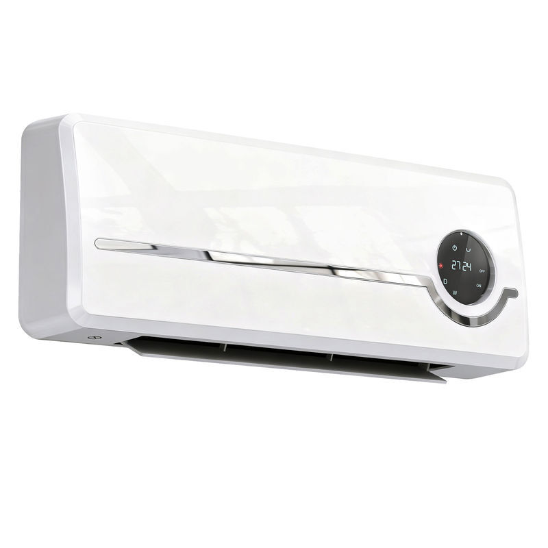 Homcom aquecedor électrique de parede de baixo consumo cerâmico 2000w com 3 modos ecrã led termostato regulável temporizador 24h oscilação controlo remoto e deteção de janelas abertas