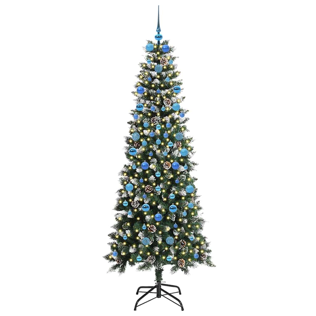 árvore de natal - pinheiro de natal artificial com 300 leds verde 86 x 86 x 210 cm
