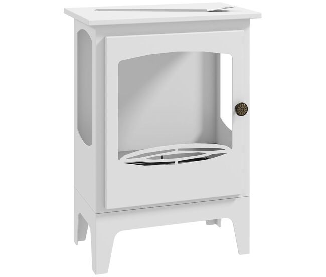 Homcom lareira de etanol 7000btu lareira de bioetanol de aço com apagador de aço inoxidável depósito de 1,2l tempo de combustão 3h para interiores 20-