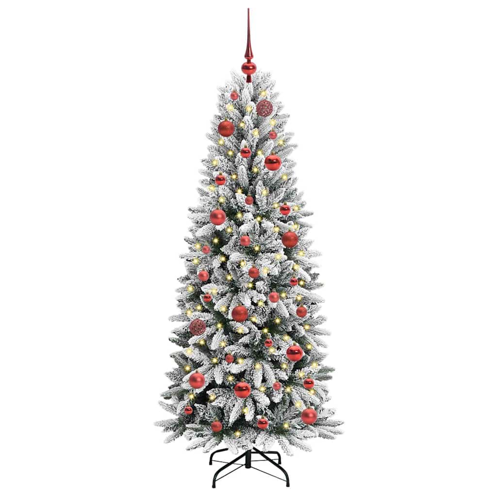 árvore de natal - pinheiro de natal artificial com 150 leds branco 63 x 63 x 150 cm