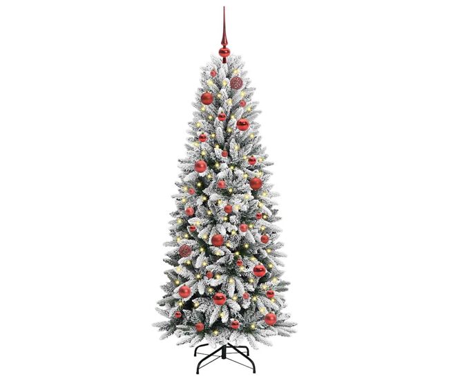 árvore de natal - pinheiro de natal artificial com 150 leds branco 63 x 63 x 150 cm