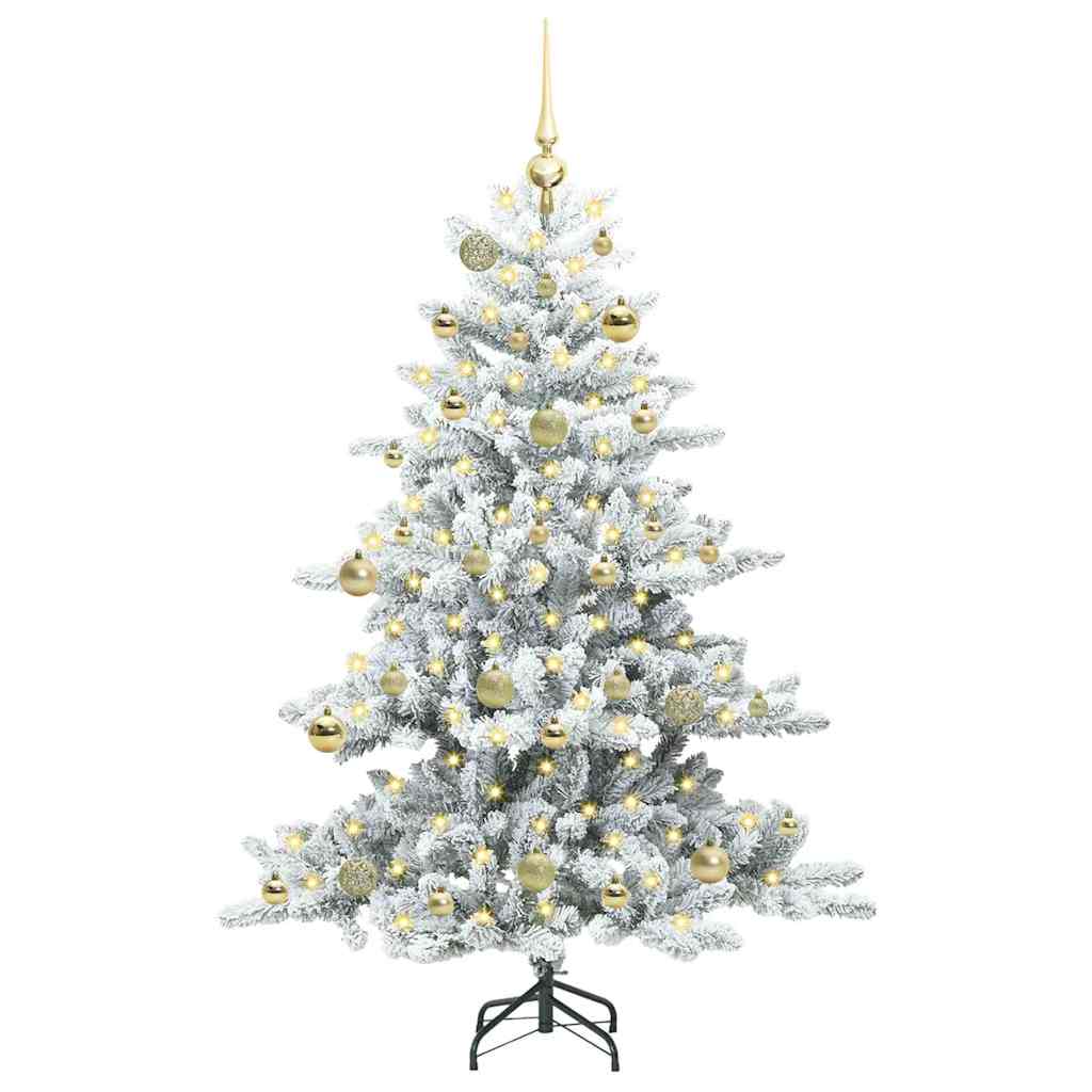 árvore de natal - pinheiro de natal articulada artificial com 150 leds 150 cm pvc