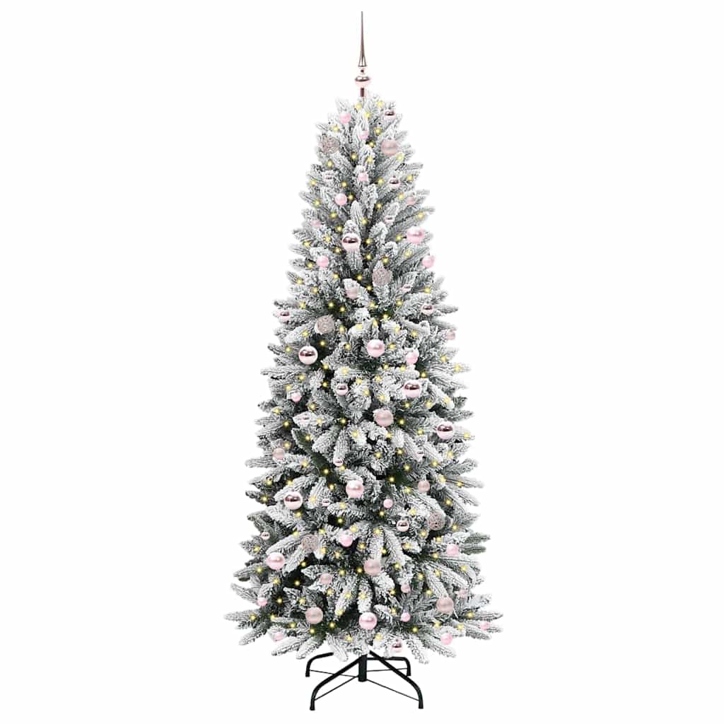 árvore de natal - pinheiro de natal artificial com 300 leds branco 78 x 78 x 210 cm
