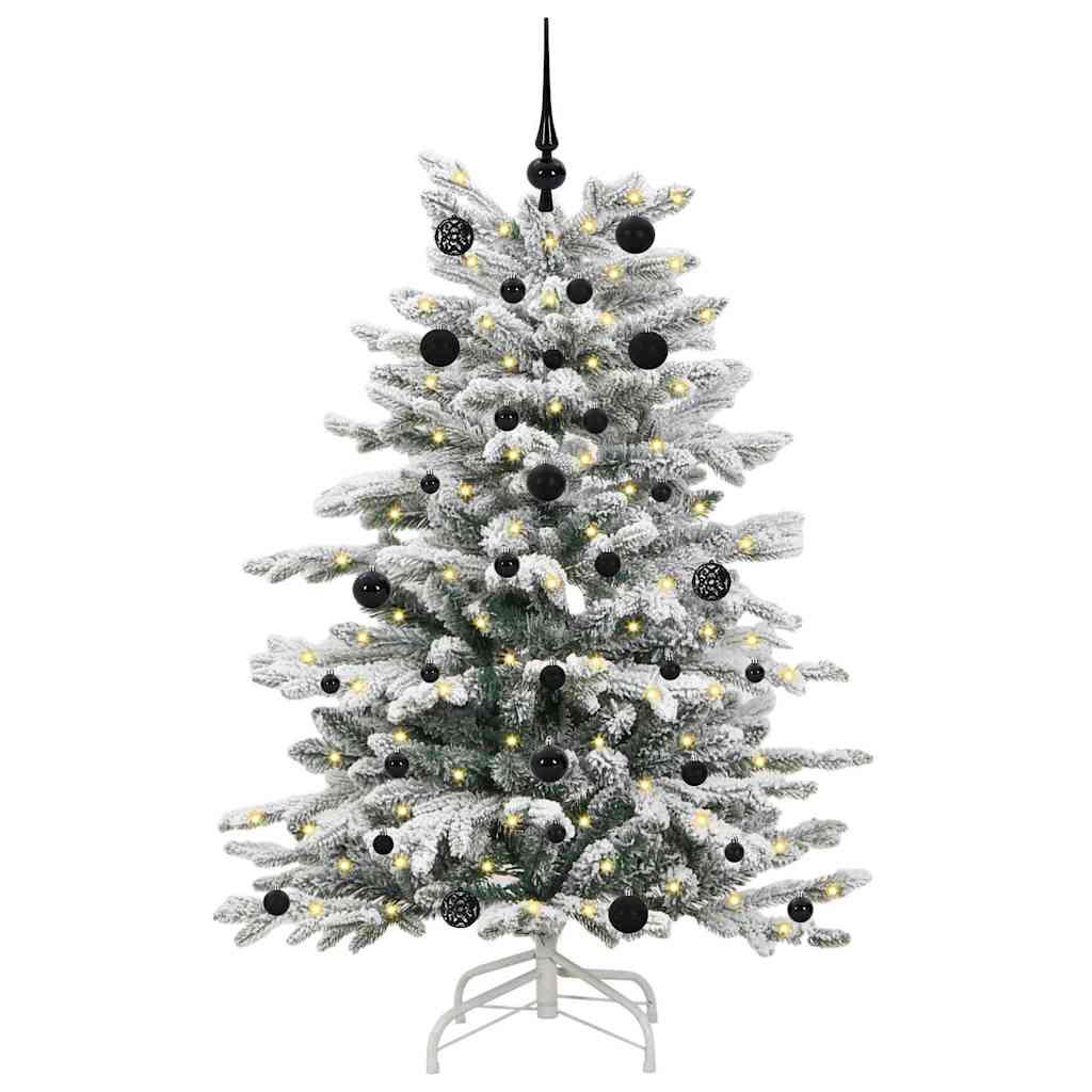 árvore de natal - pinheiro de natal articulada artificial branco 150 cm pe e pvc