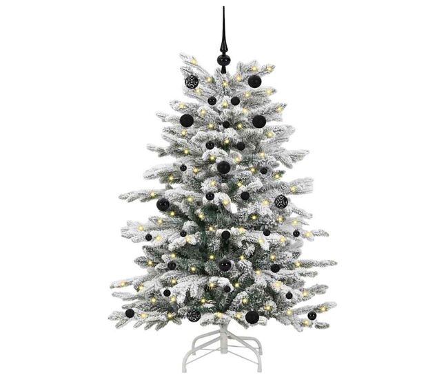 árvore de natal - pinheiro de natal articulada artificial branco 150 cm pe e pvc