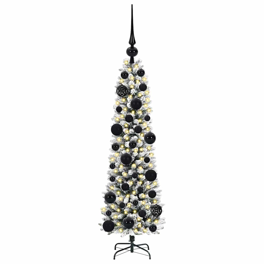 árvore de natal - pinheiro de natal artificial com 150 leds verde e branco 120 cm
