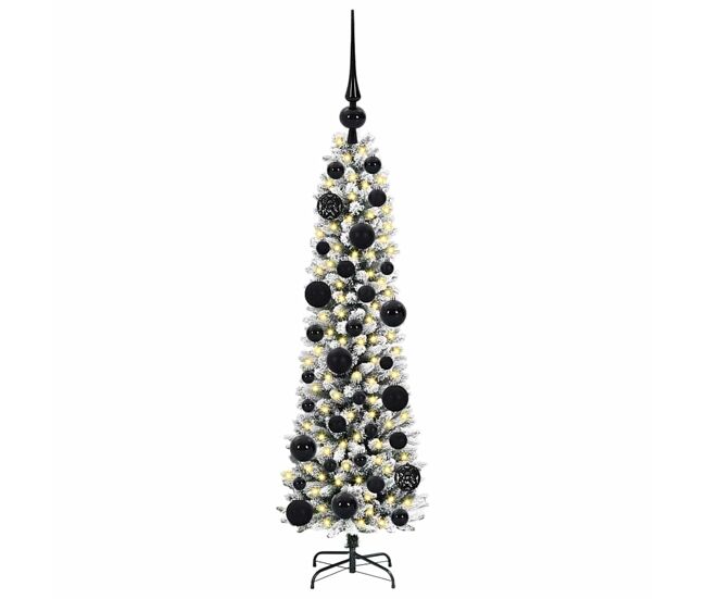 árvore de natal - pinheiro de natal artificial com 150 leds verde e branco 120 cm