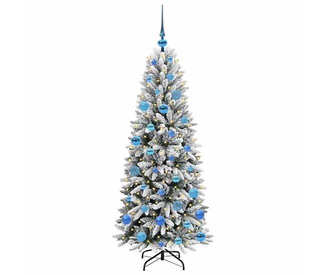 árvore de natal - pinheiro de natal artificial com 150 leds branco 63 x 63 x 150 cm