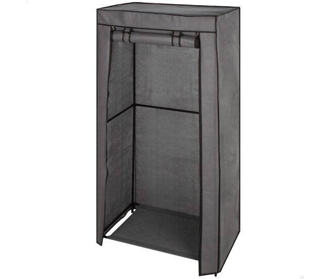 Max home roupeiro de tecido roupeiro 1 varão para cabides 70x44x148 cm cinzento