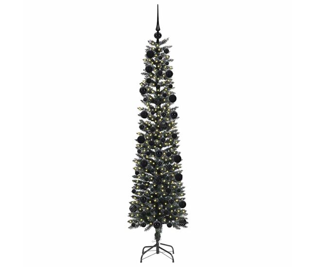 árvore de natal - pinheiro de natal artificial com 300 leds verde 58 x 58 x 210 cm