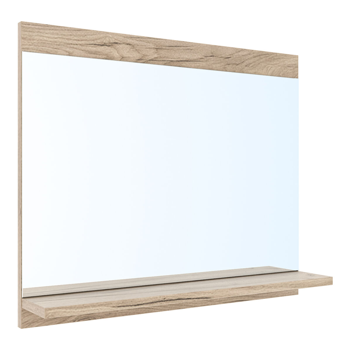 Espelho de casa de banho Krildihana prateleira [en.casa] 60x12