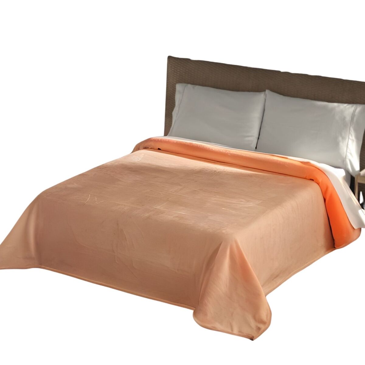 Manta basic home 650gr salmão 220x240cm donegal collections