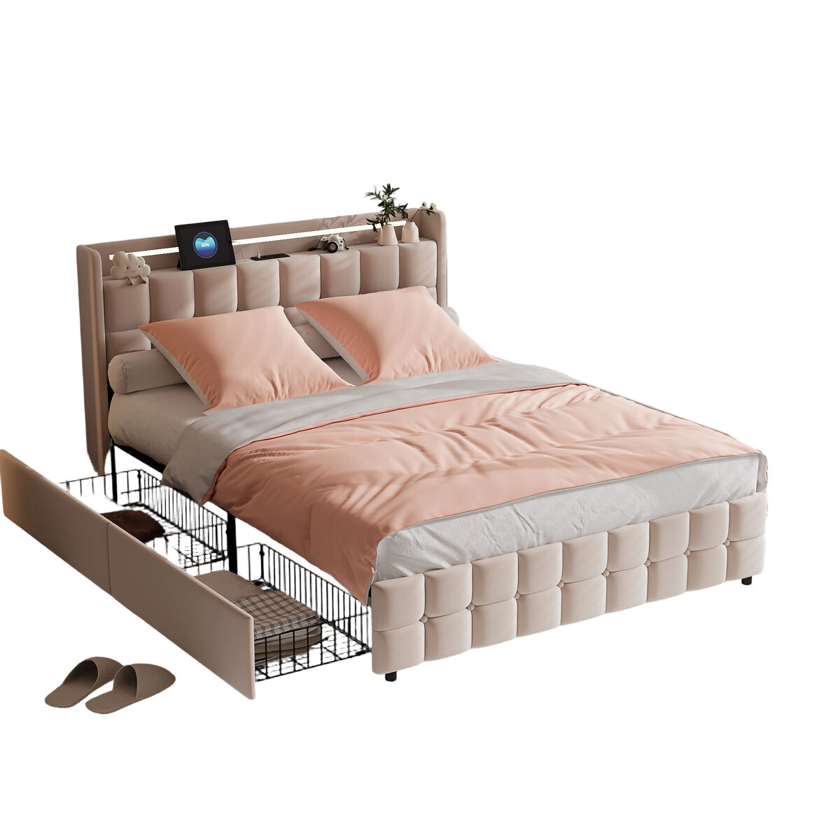 Jogo de cama 6 peças – Poliéster fácil de cuidar