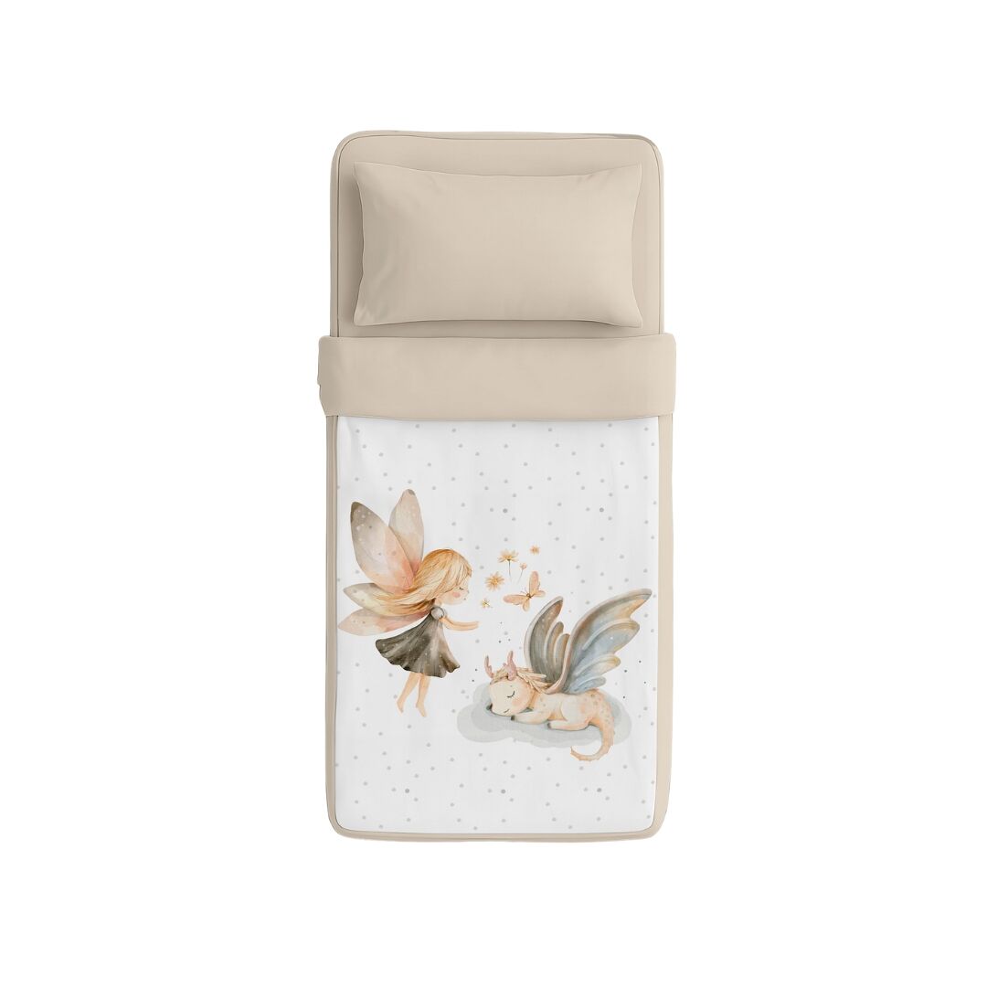 Naturals - Saco Nórdico Estampado Cama 90 - Infantil - Sem Enchimento - Inclui 1 Fronha - 100% Algodão - Elia Multicor