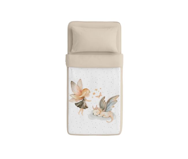 Naturals - saco nórdico estampado cama 90 - infantil - sem enchimento - inclui 1 fronha - 100% algodão - elia