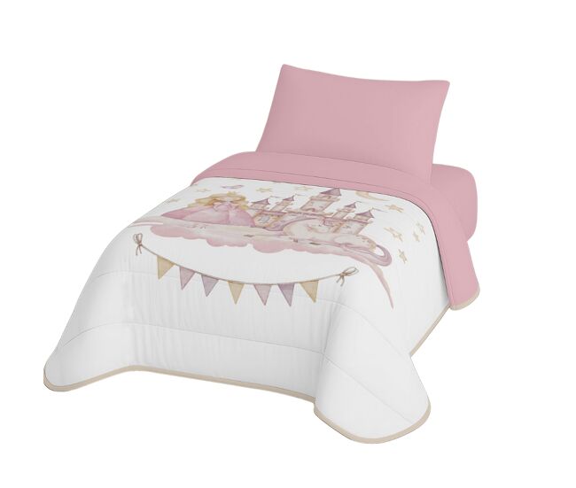 Naturals - edredom nórdico estampado cama 105 - infantil - 100% poliéster microfibra - 300g - aurora
