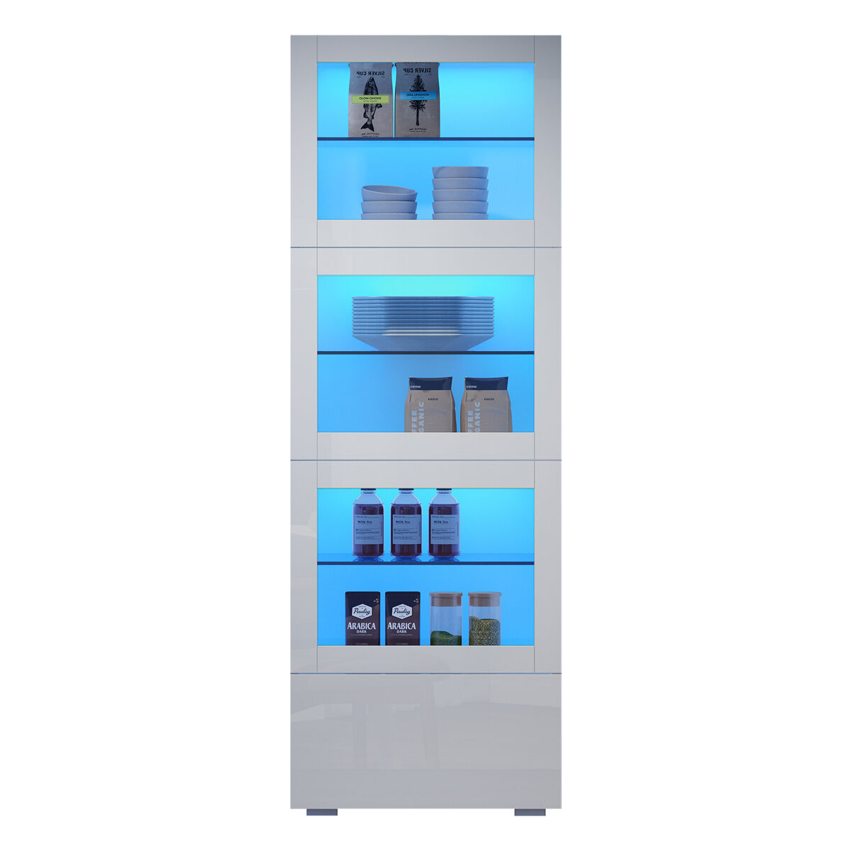 Vitrine com 3 portas e 1 gaveta